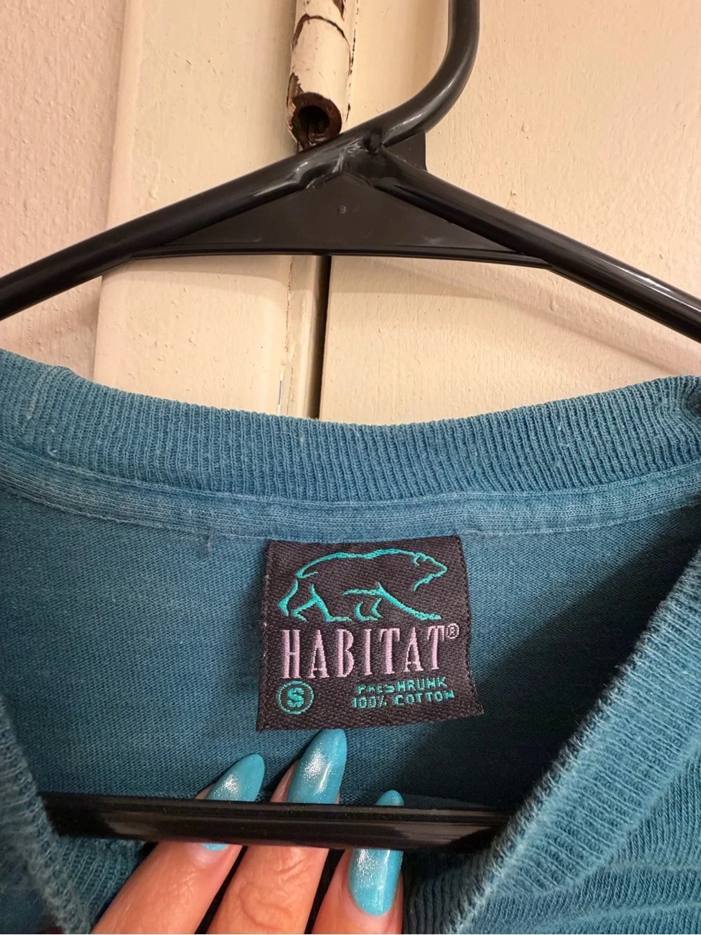 Habitat Teal Blue Wolf Pack Graphic Dog Tee